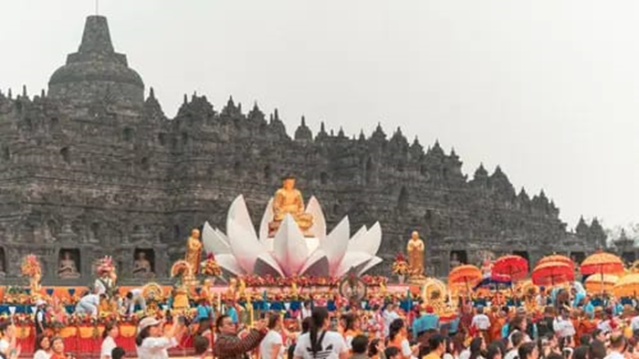 Perayaan Waisak 2024 di Candi Borobudur.