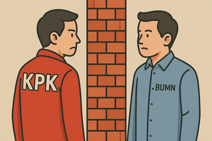 UU BUMN yang dinilai membuat KPK tak bisa lagi menangkap anggota direksi yang korupsi.