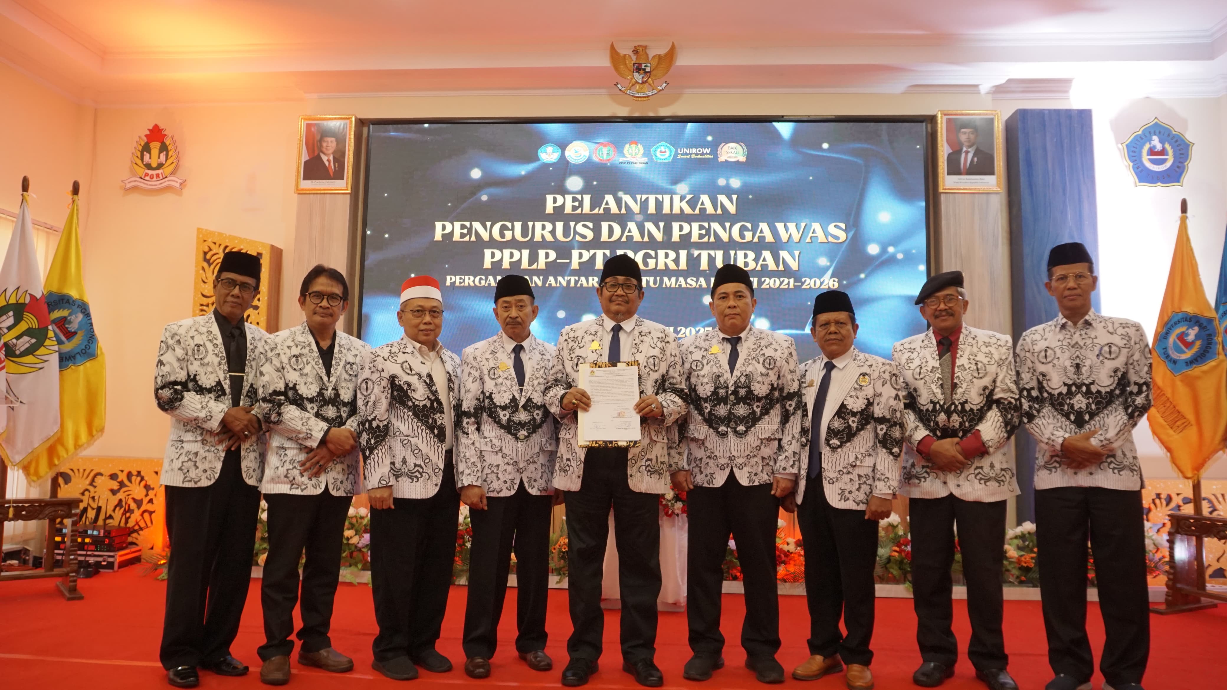 Pelantikan dan pengukuhan Pengurus dan Pengawas PPLP-PT PGRI Tuban PAW.
