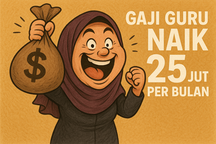 Ilustrasi gaji guru diusulkan naik Rp 25 Juta per bulan