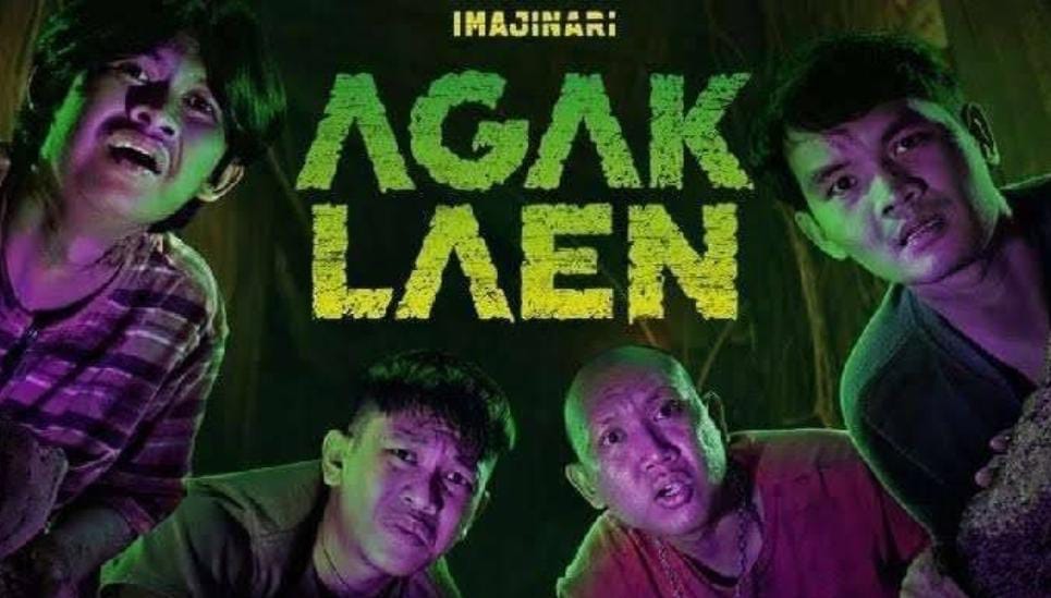 Poster film Agak Laen dengan empat komika Medan yang jadi pemeran utama.
