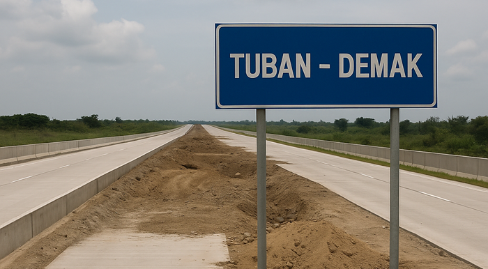 Ilustrasi peoyek nasional Jalan Tol Tuban - Demak yang tidak jadi dibangun Kementerian PUPR.