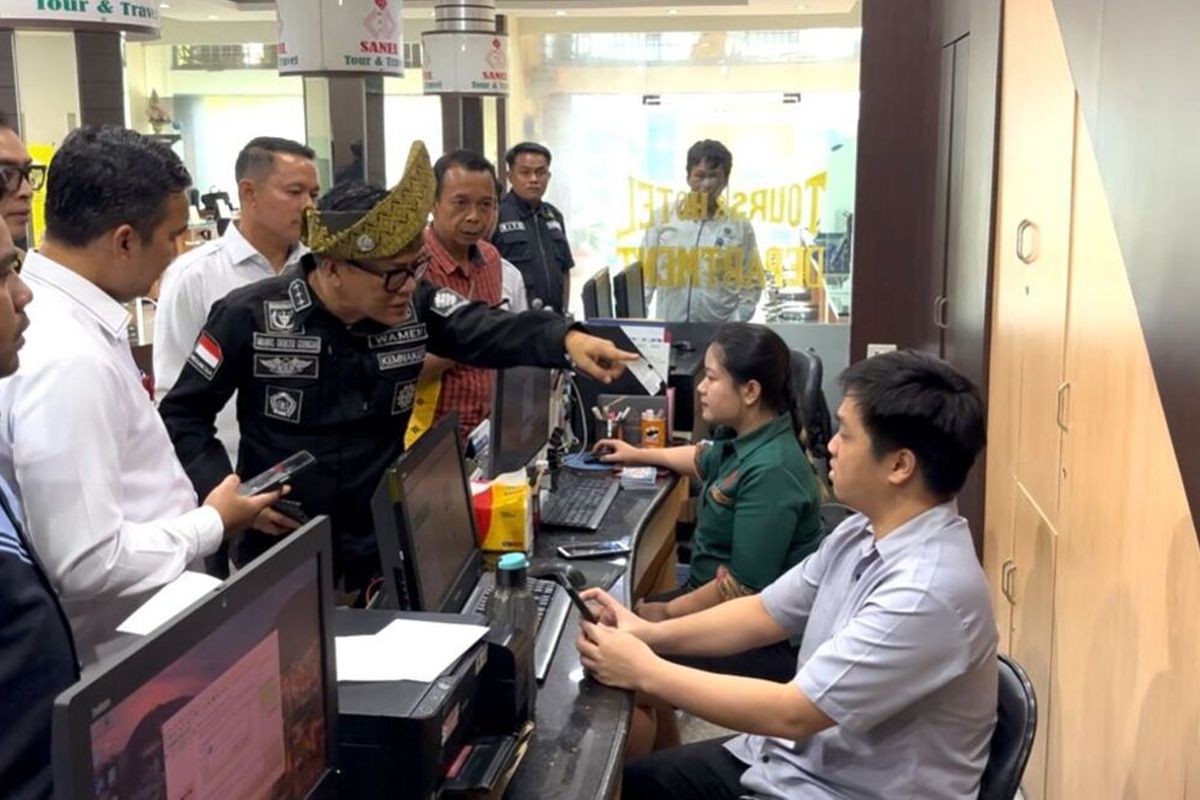 Wamenker saat sidak Sansel Pekanbaru