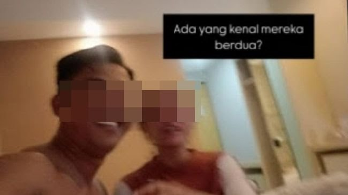 foto diduga terjadinya skandal perselingkuhan kades dan sekdes muda Lamongan