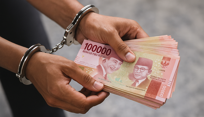 Ilustrasi anggota ormas Ciledug yang diamankan polisi karena memalak pedagang es teh.