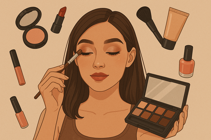Ilustrasi kosmetik yang aman digunakan