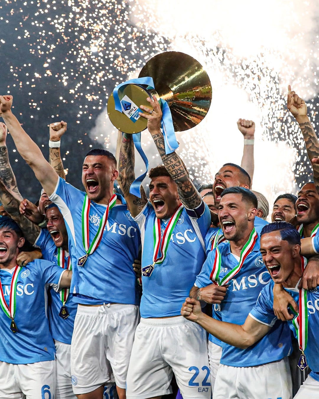 Partenopei berhasil merebut Piala ke 4 Serie-A