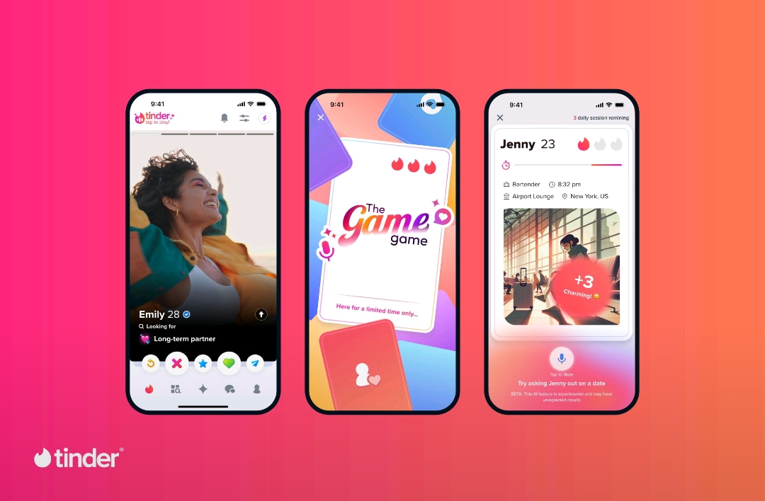 Ilustrasi aplikasi kencan online Tinder