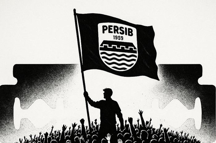 Ilustrasi kericuhan yang terjadi saat perayaan Persib Bandung juara.