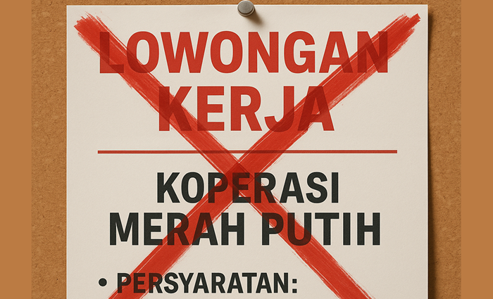 Pemkab Tuban pastikan tidak ada lowongan kerja koperasi merah putih.