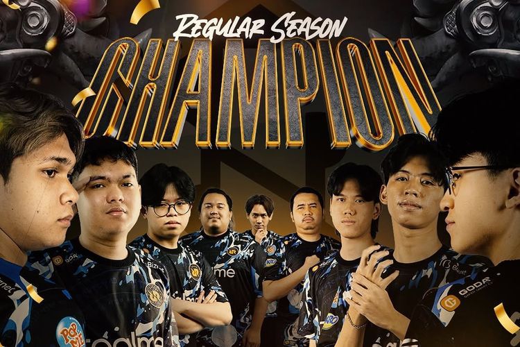 RRQ Hoshi yang berhasil menduduki puncak klasemen MPL ID S15.