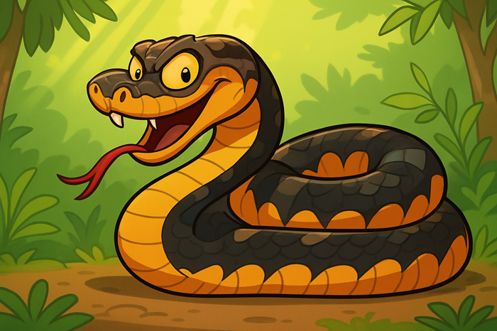 Ilustrasi Ular Death Adder