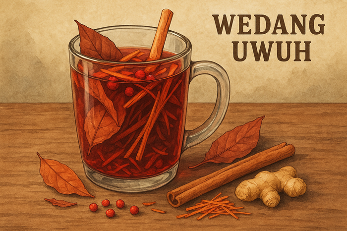 Ilustrasi minuman wedang uwuh