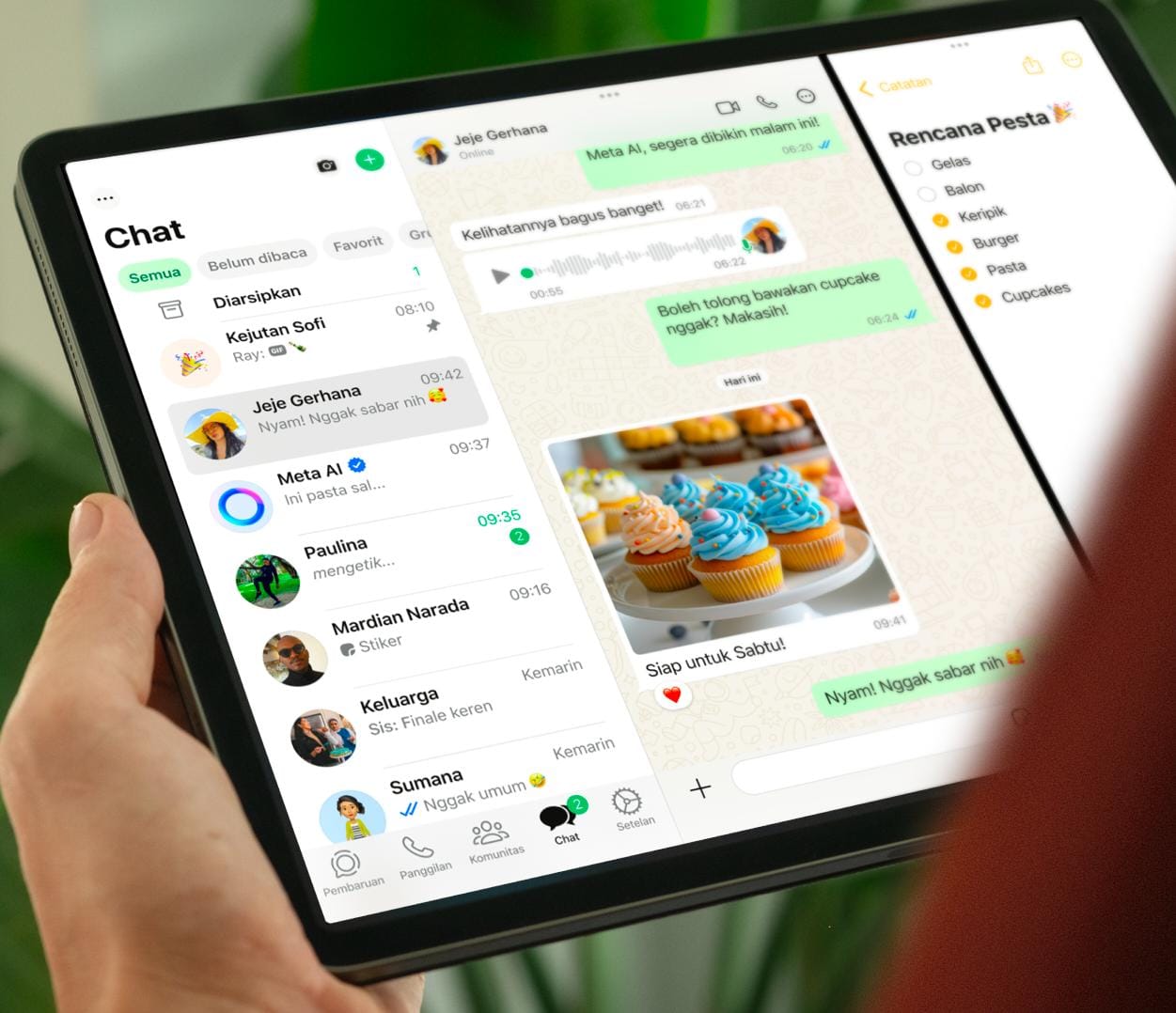 Aplikasi WhatsApp resmi hadir untuk iPad.