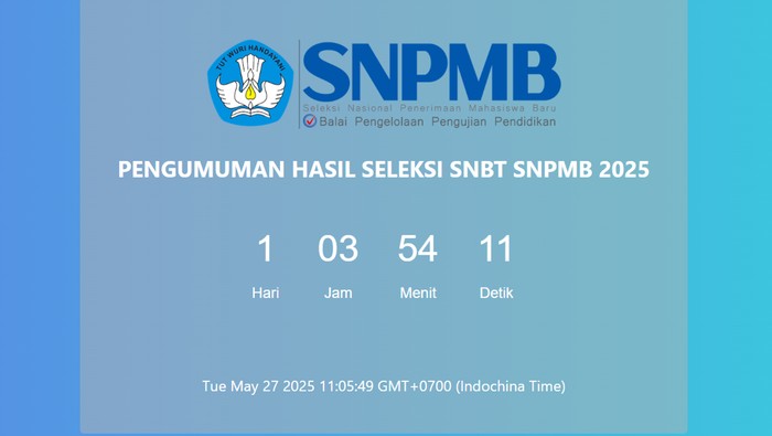 Pengumuman Hasil Seleksi SNBT SNPMB 2025