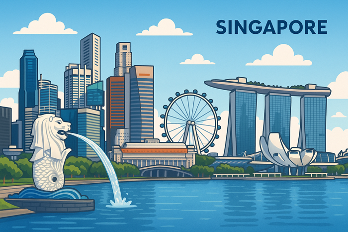 Ilustrasi negara Singapura