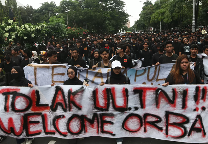 Salah satu demo yang bermula dari gerakan Gen Z di media sosial.