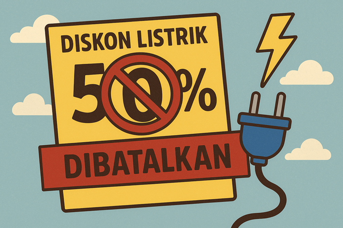 Ilustrasi Diskon tarif listrik 50 persen dibatalkan
