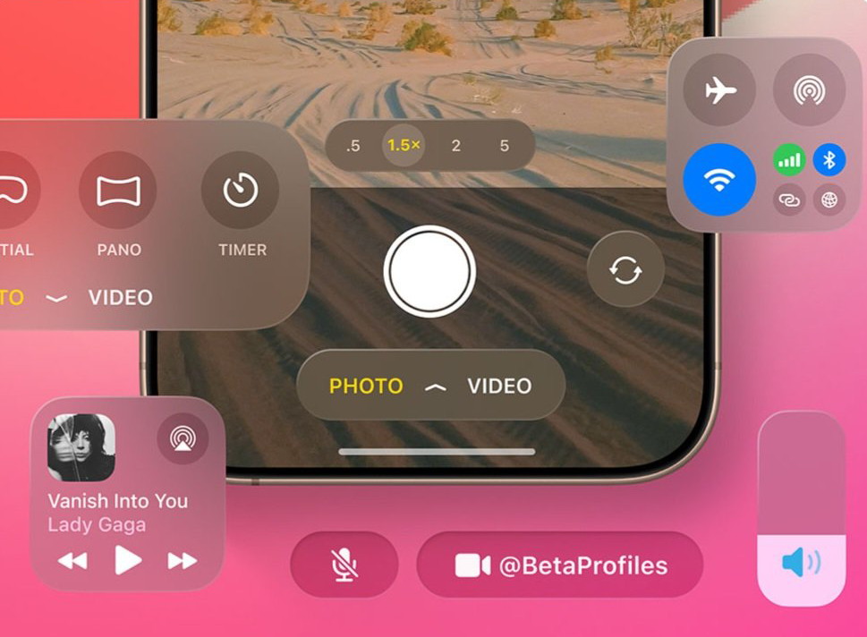 Tampilan desain baru pada iOS 26.