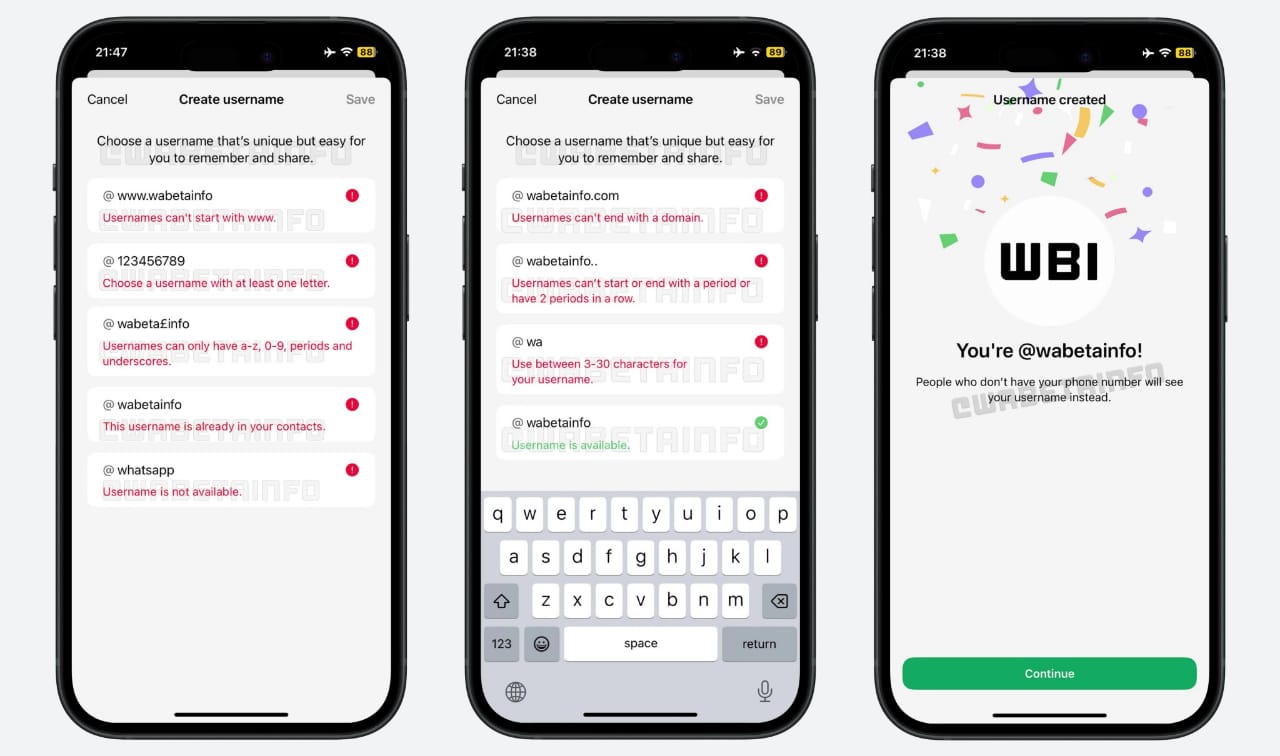 WhatsApp hadirkan fitur nama pengguna untuk koneksi.