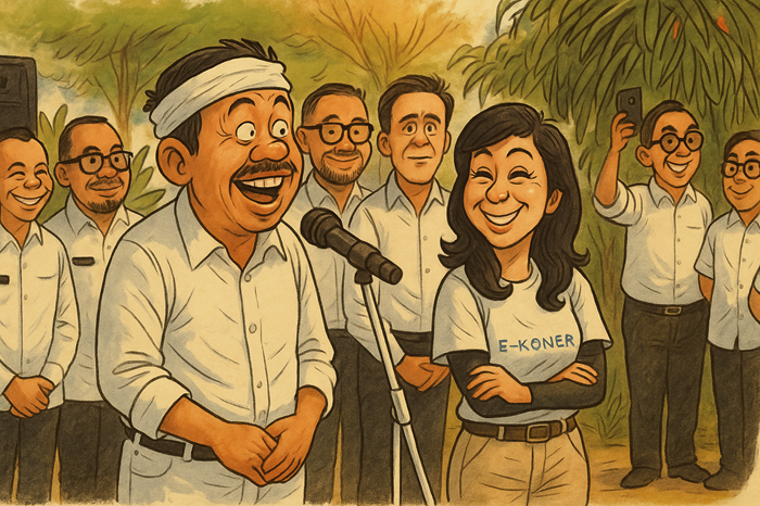 Dedi Mulyadi bersama dengan Menkomdigi Meutya Hafid