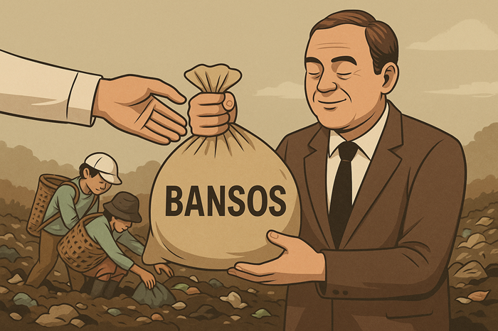 Ilustrasi bansos yang tidak tepat sasaran