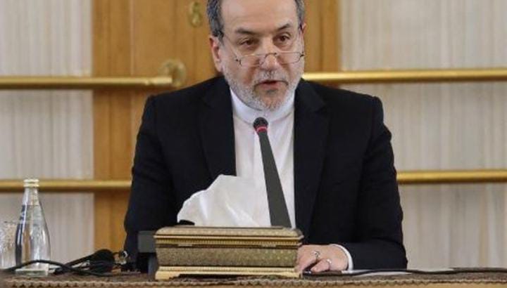 Menteri Luar Negeri Iran Abbas Araghchi saat mendeklasikan perang pada Israel