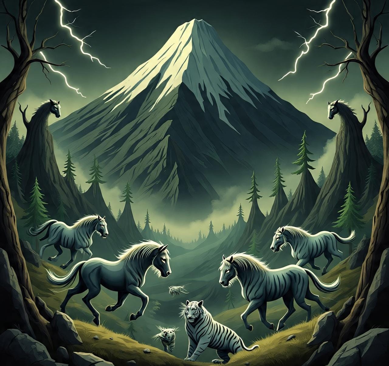 Ilustrasi misteri Gurung Raung