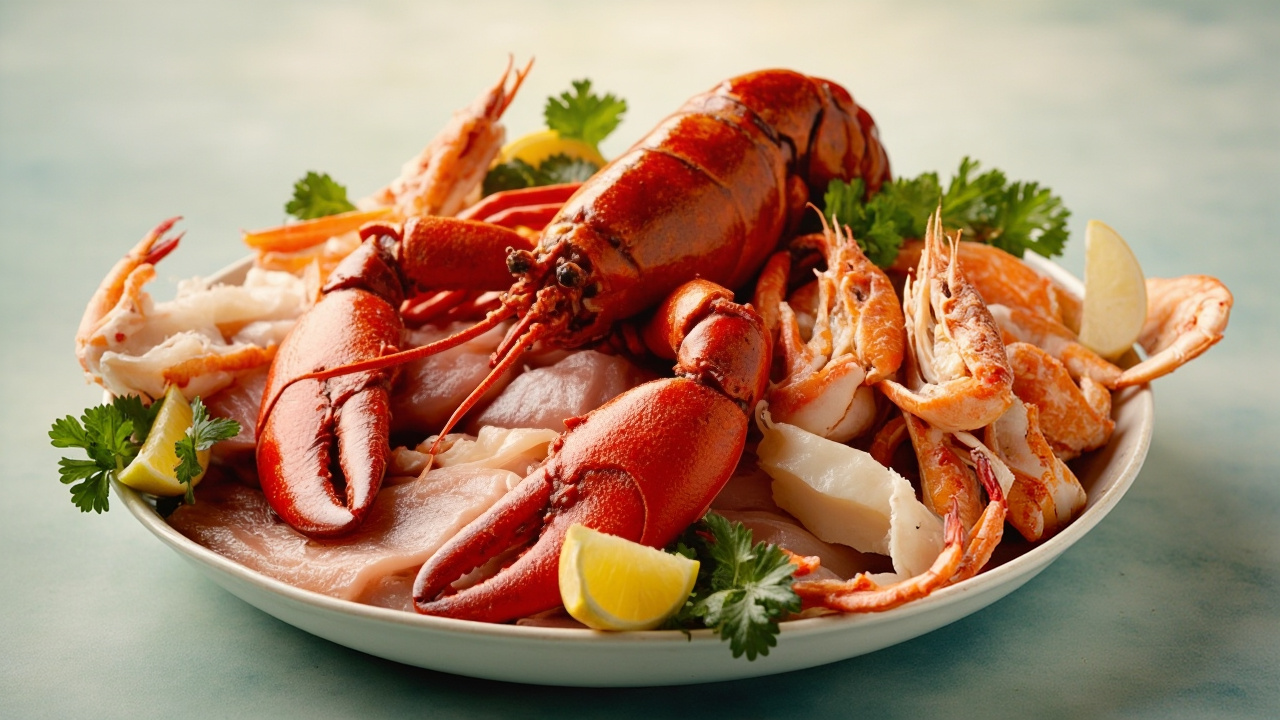 Ilustrasi seafood yang mengandung gizi tinggi serta aman untuk dikonsumsi