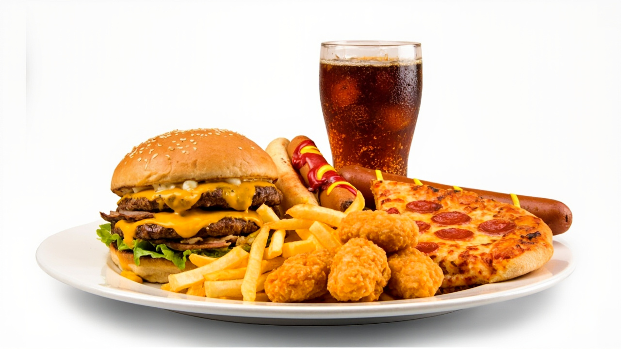 Ilustrasi makanan fast food yang bisa menjadikan suasana hati senang tapi berbahaya