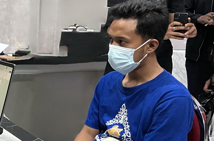 SF, pelaku pembunuhan gadis asal Kecamatan Singgahan diringkus polisi, kemarin (23/6).