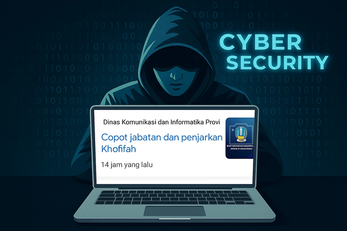Situs resmi Diskominfo Jatim diretas pada Rabu (25/6), menampilkan pesan bernada provokatif.