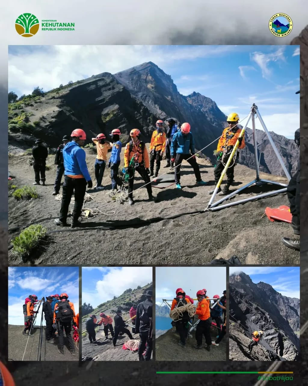 Jalur ke puncak Rinjani ditutup sementara usai tewasnya pendaki WNA.