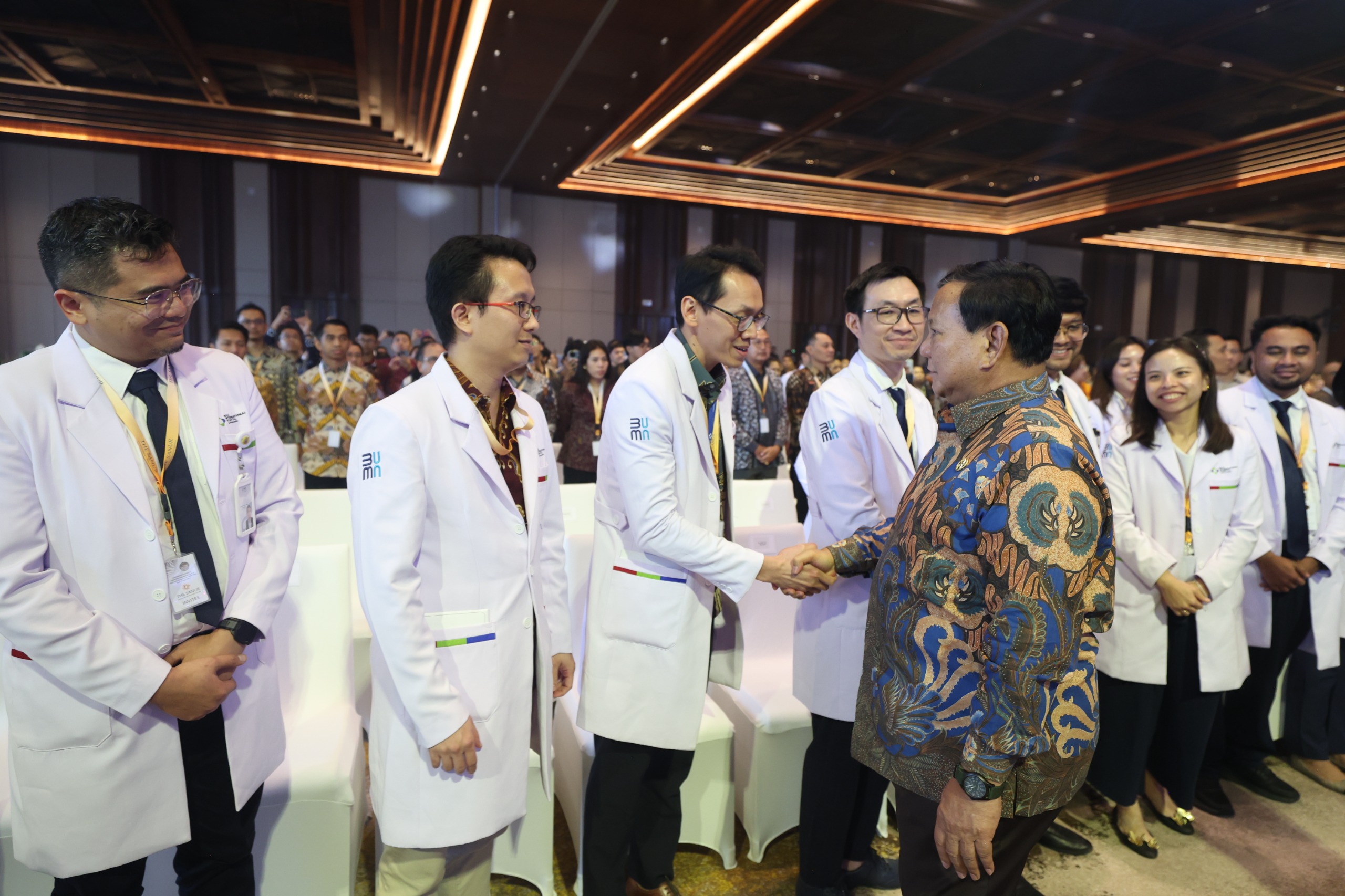 Presiden RI Prabowo Subianto dalam peresmian KEK Kesehatan Sanur Bali, Rabu (25/6).