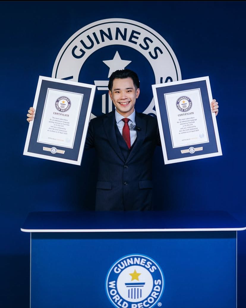 Jess No Limit Raih Dua Rekor Dunia dari Guinnes World Records