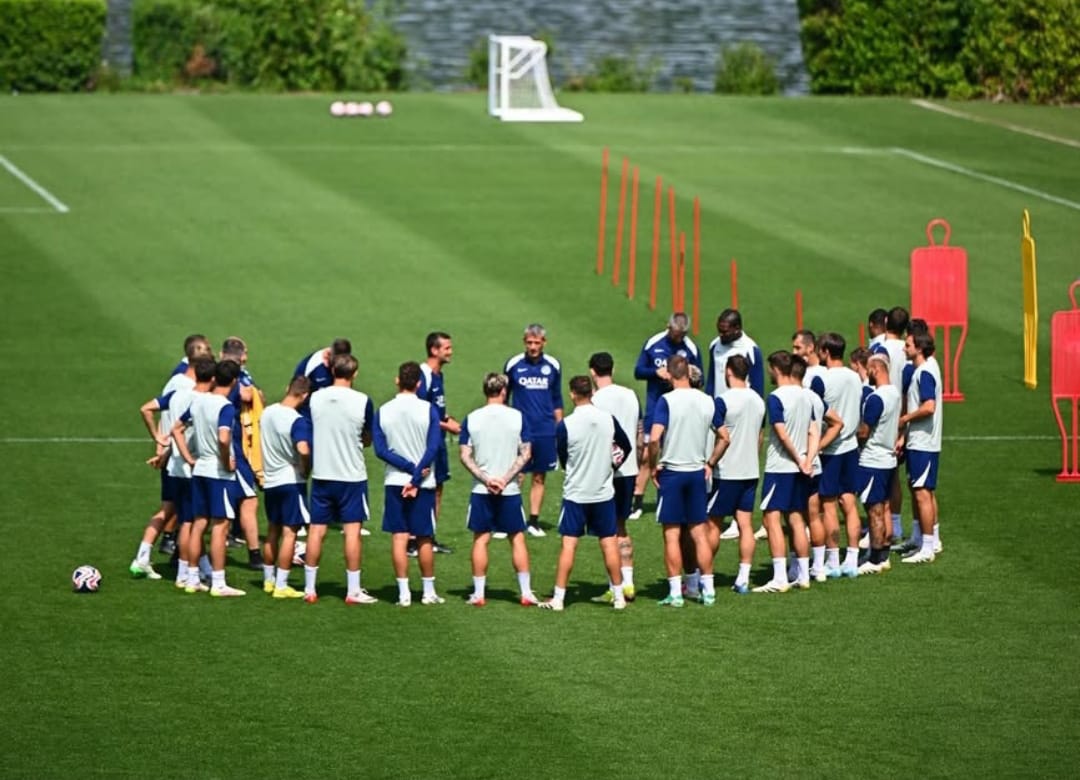 Inter Milan saat melakukan official training di Amerika Serikat.