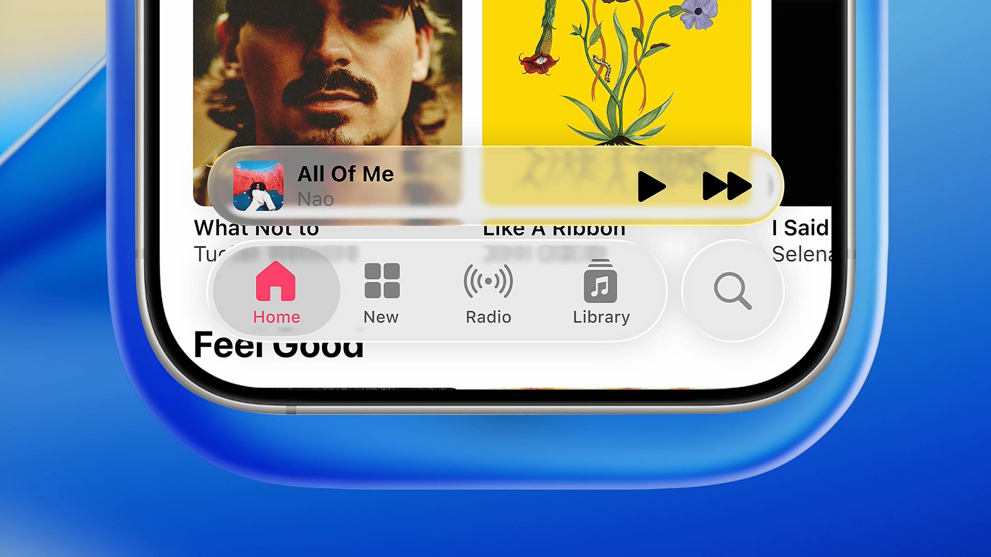 Desain Liquid Glass baru yang hadir pada iOS 26.