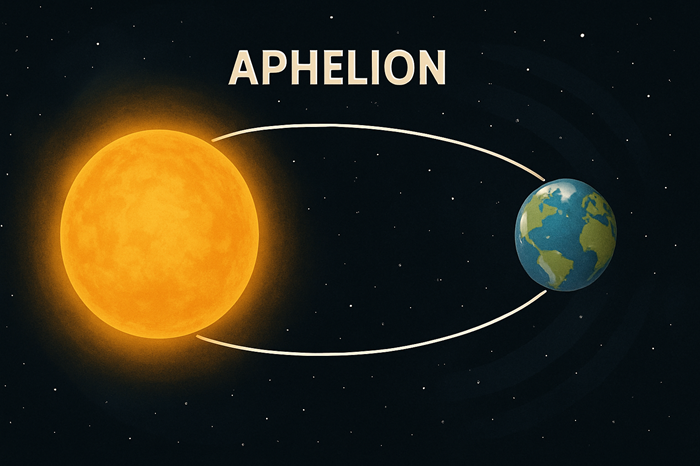Ilustrasi fenomena Aphelion