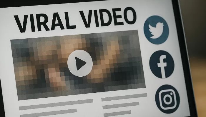 Ilustrasi video viral.