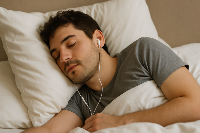 tidur dengan menggunakan earphone dapat menyebabkan gangguan pada telinga