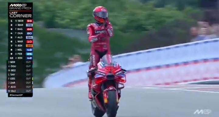 Marc Marquez semakin kokoh di puncak klasemen MotoGP 2025 dengan 344 poin.
