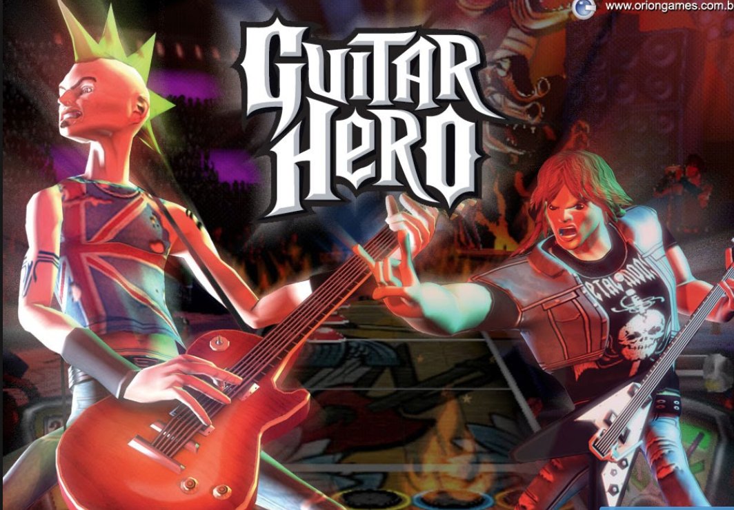 Poster game Guitar Hero