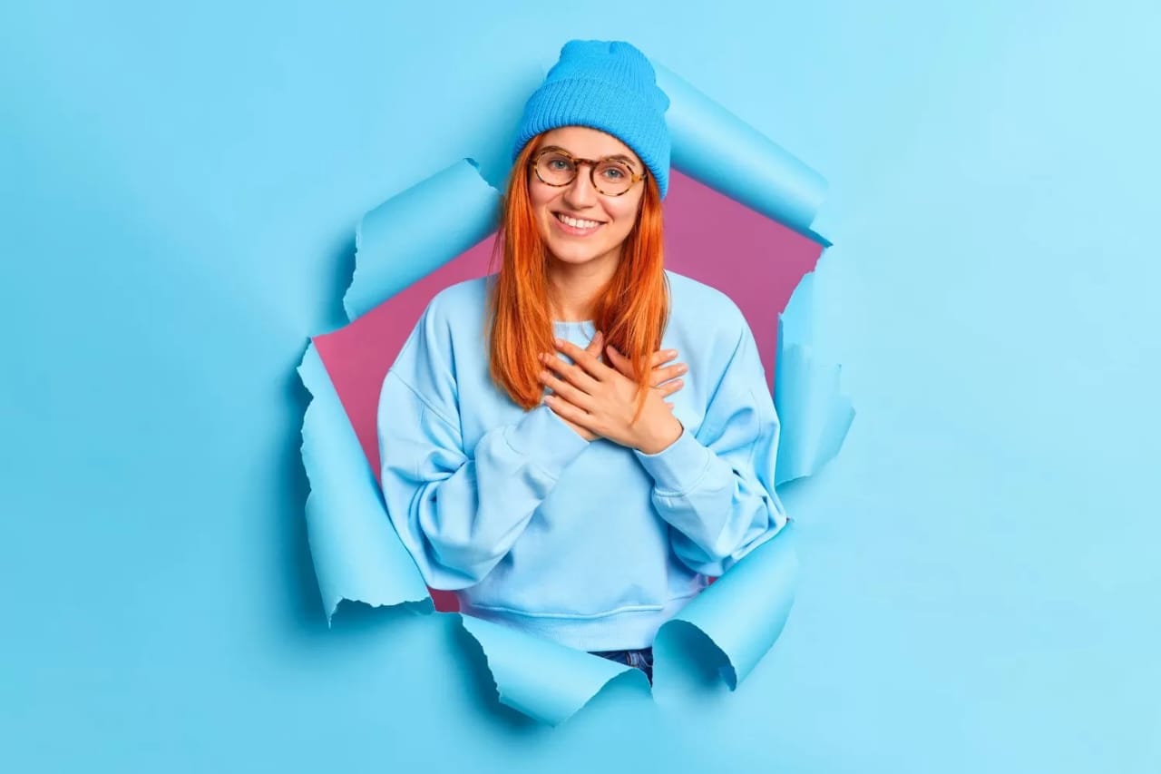 Ilustrasi kepribadian warna biru
