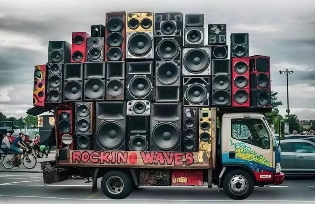Ilustrasi sound horeg.