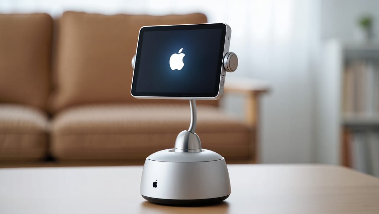 Ilustrasi robot meja buatan Apple