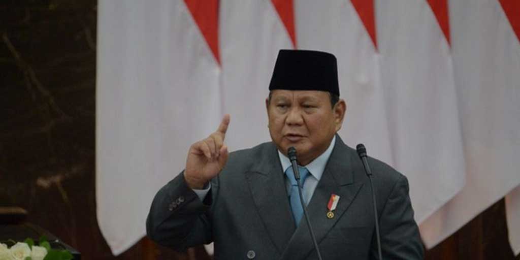 Presiden Prabowo Subianto dalam Pidato Kenegaraan Sidang Tahunan MPR/DPR 2025 di Ruang Rapat Paripurna, Kompleks Parlemen, Senayan, Jumat (15/8).