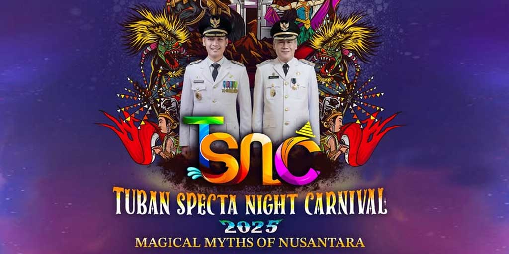Tuban Specta Night Carnival 2025 bakal digelar Sabtu, 30 Agustus 2025 pukul 19.00 WIB.