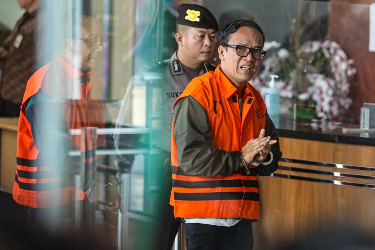 Tersangka kasus korupsi pemerasan sertifikasi keselamatan dan kesehatan kerja (K3) yang juga Wakil Menteri Ketenagakerjaan (Wamenaker) Immanuel Ebenezer atau Noel.