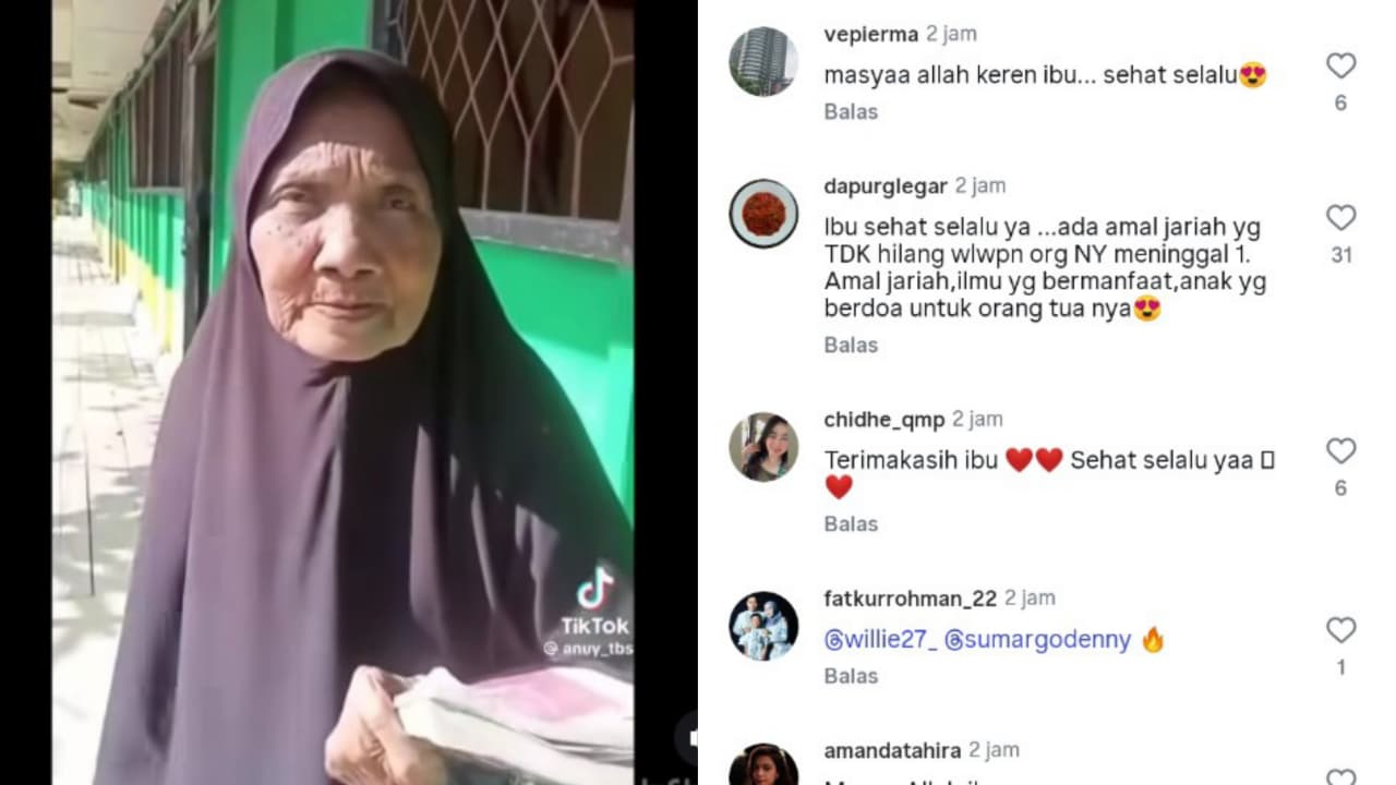 Kisah seorang Ibu Jannah guru bahasa inggris tetap mengabdi meskipun berusia 80 tahun