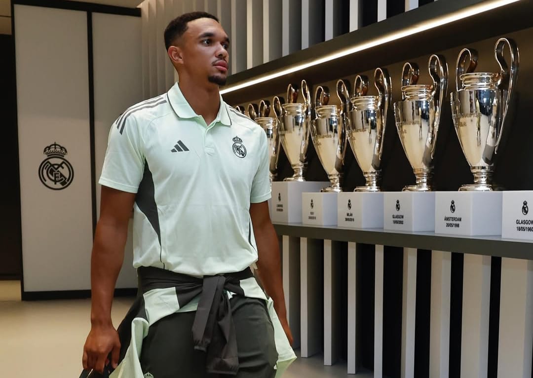 Mantan pemain Liverpool, Trent Alexander-Arnold, yang kini membela Real Madrid.